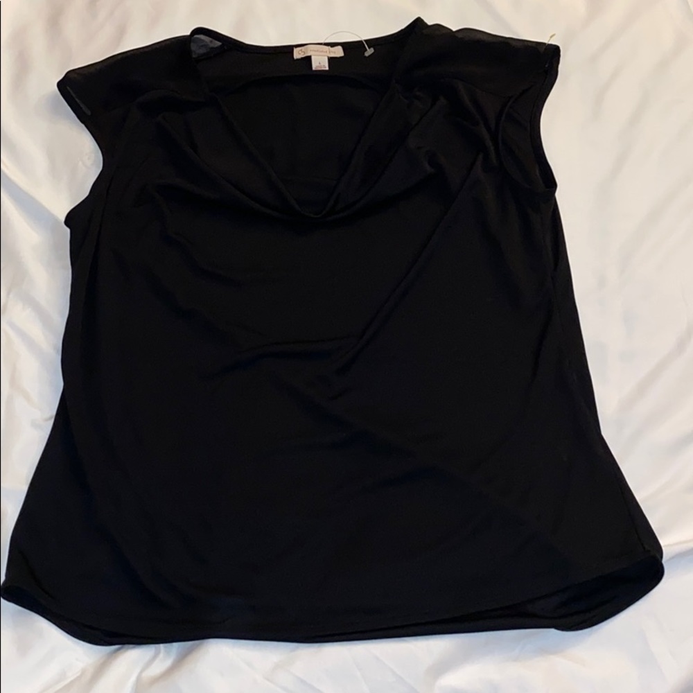 CB established‎ 1962 women’s black top blouse